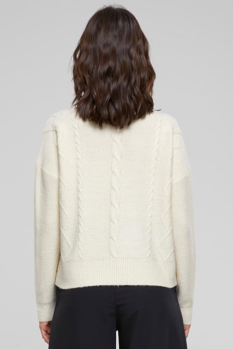 LADIES CABEL KNIT SWEATER SAND 2