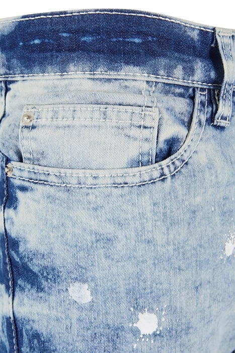 STRETCH SIGNATURE DENIM LT. SAND SPLATTER 6