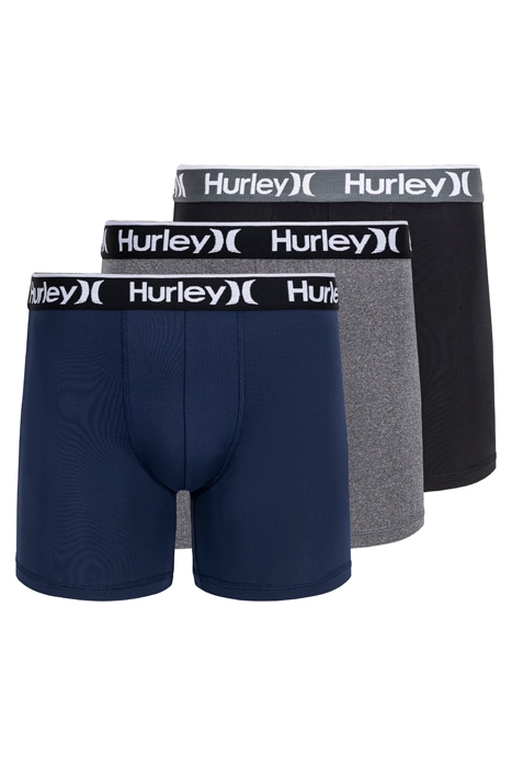 HURLEY MEN'S 3PK REGRIND VALUE NAVY/GREY 1