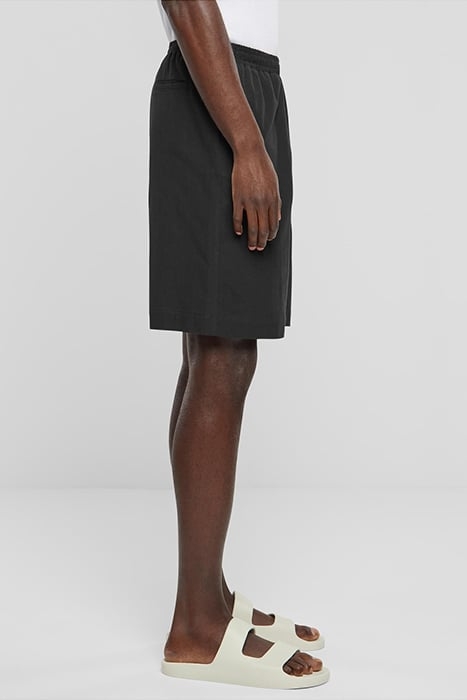 WIDE CREPE SHORTS BLACK 7