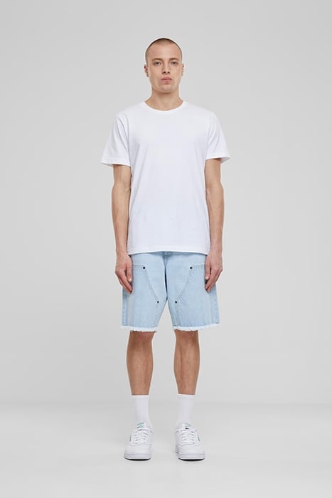 OPEN EDGE TWO KNEE DENIM SHORTS NEW LIGHT BLUE WASHED 3