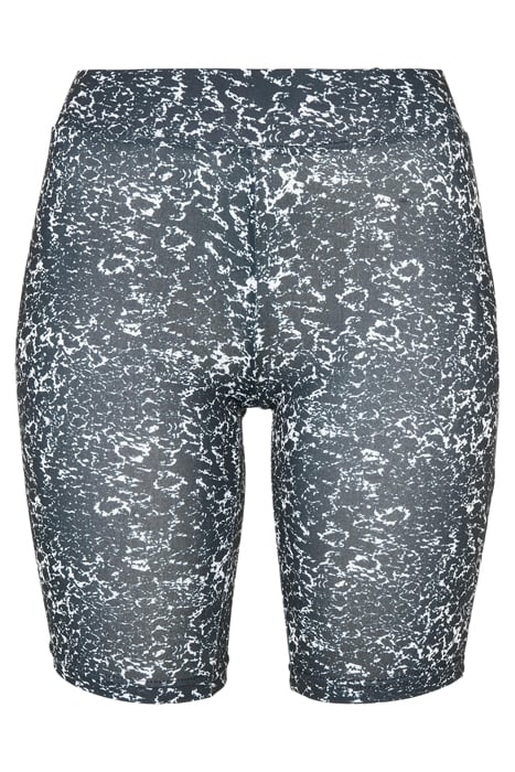 LADIES AOP CYCLE SHORTS BLACK/WHITE 4