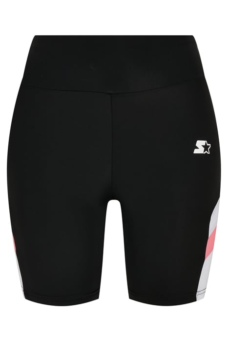 LADIES STARTER CYCLE SHORTS BLACK/WHITE 4