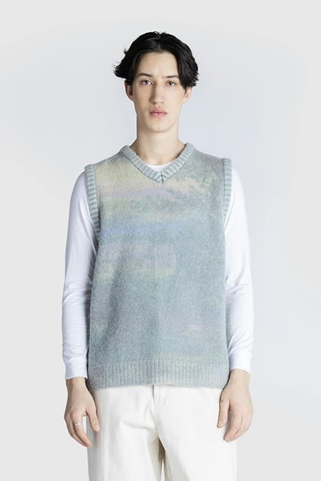 HIGHSNOBIETY – LANDSCAPE SWEATER VEST MULTI 1