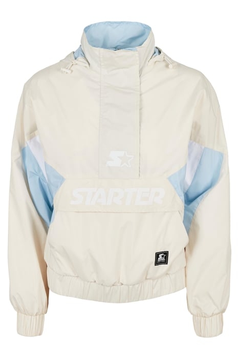 LADIES STARTER COLORBLOCK HALFZIP WINDBREAKER PALEWHITE/ICEW 4