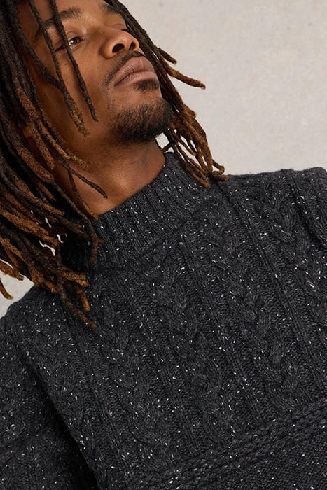 BERKLEY CREW NECK JUMPER CHARCOAL GREY 4