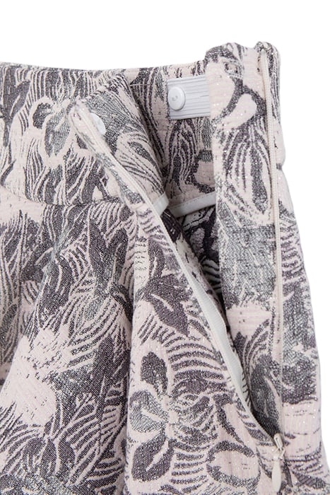 GIRL'S ECRU FLORAL JACQUARD MAXI SKATER SKIRT 4