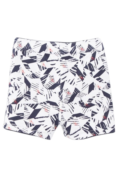 BABY BOYS' NAVY/ORIGAMI PRINT REVERSIBLE SHORTS 4