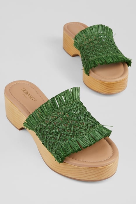 JENAE PLATFORM SANDAL GREEN 3