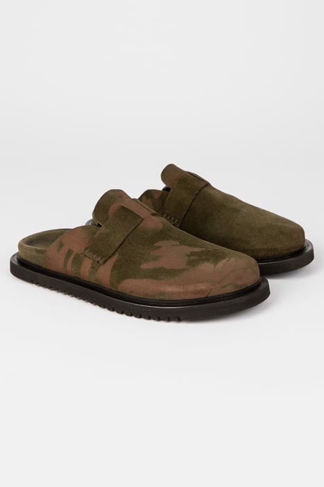 MENS SHOE SHERMAN OLIVE GREEN PRINT OLIVE GREEN 2
