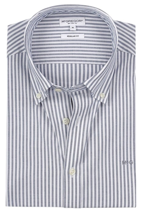 STRETCH OXFORD SHIRT BIG STRIPE NAVY 7