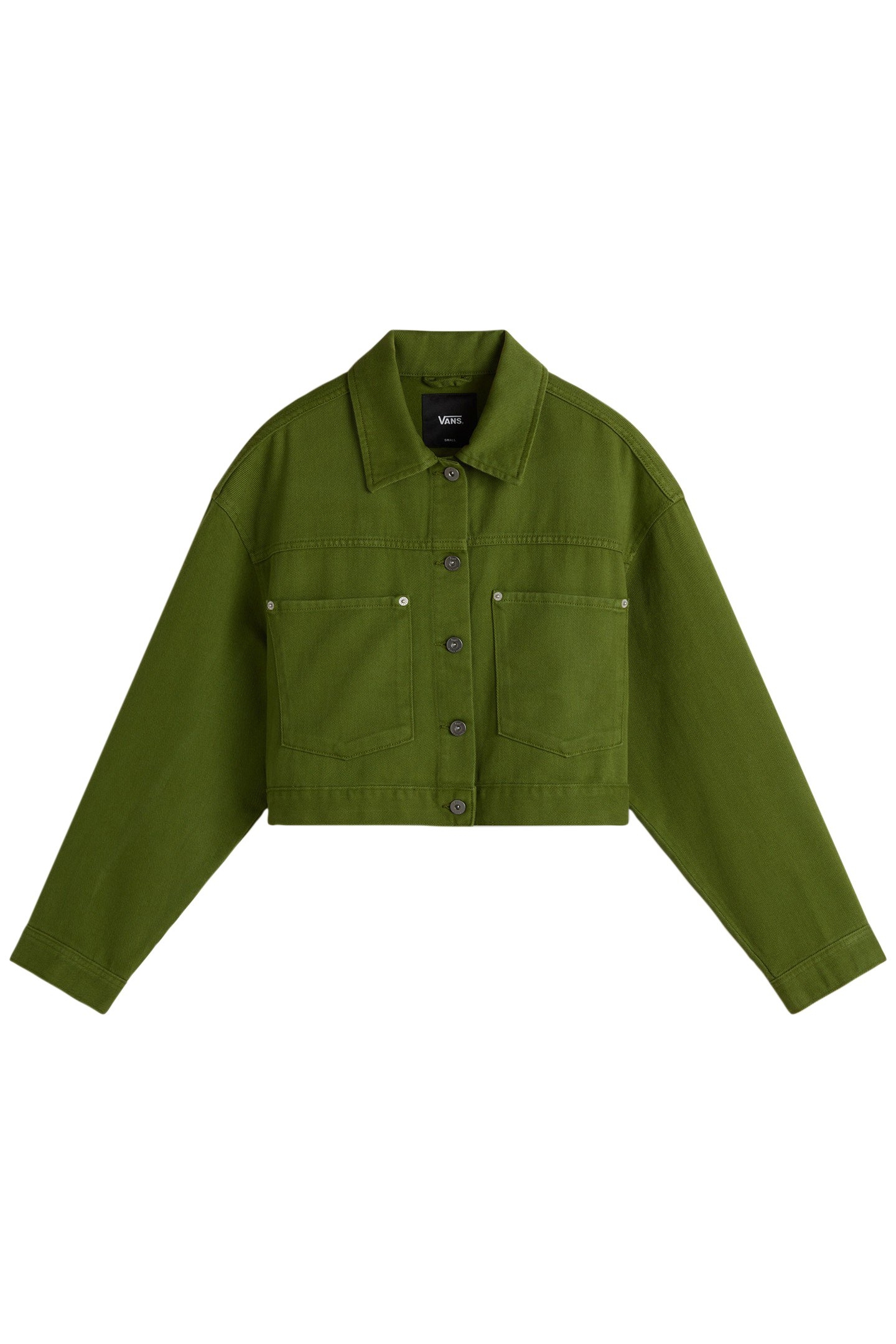 RAYNES CROP TRUCKER JACKET PESTO 4