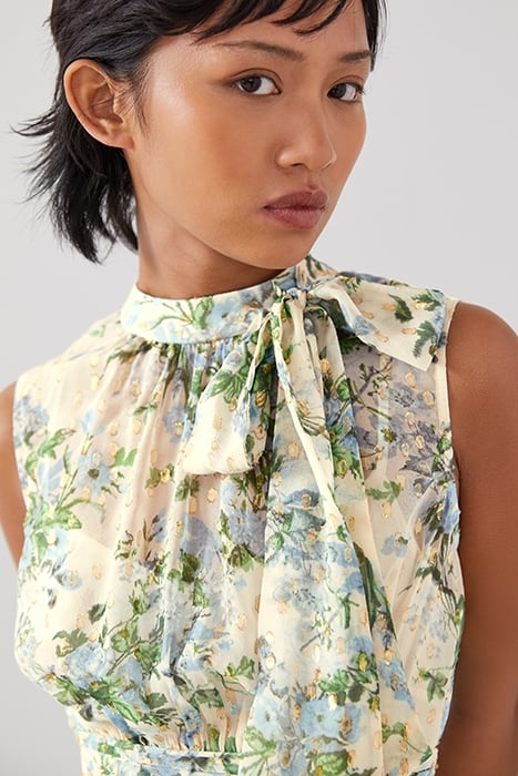 ROBYN PETITE MIDI DRESS CREAM 5