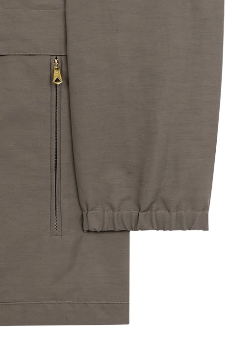 MENS ZIP FRONT JACKET DARK TAUPE 8