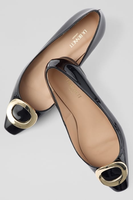 LISETTE POINTED BALLERINA SHOES BLACK 3