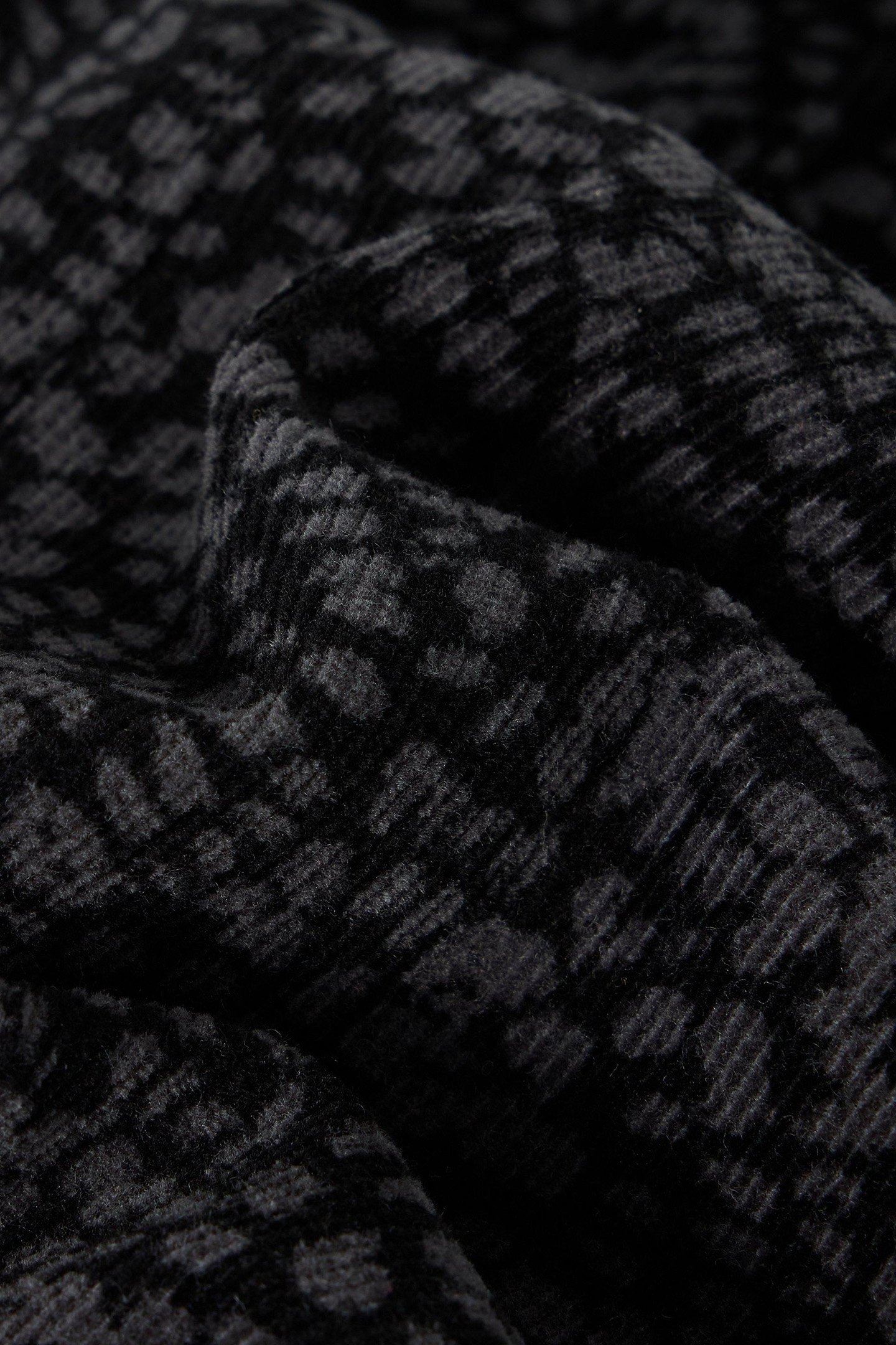 MELODY ORGANIC CORD SKIRT BLACK PRINT 6