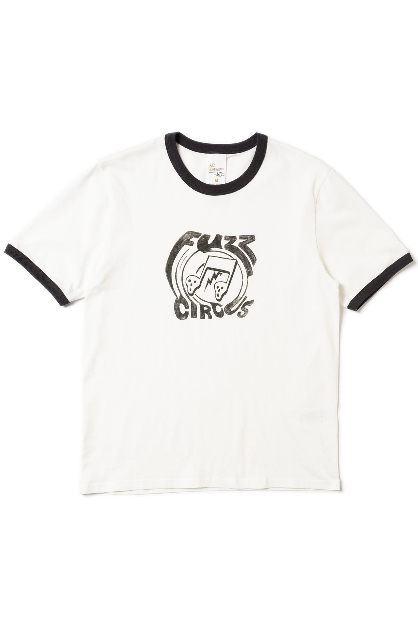 RICKY FUZZ RINGER T-SHIRT OFFWHITE 1