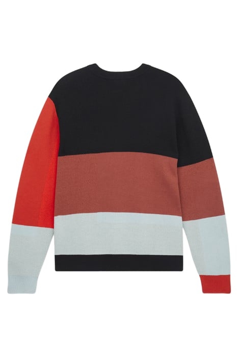 MENS SWEATER CREW NECK BRICK RED 5