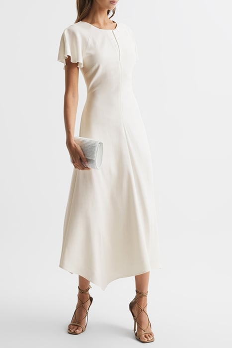 ELENI-CAP SLEEVE OCCASION WHITE 1