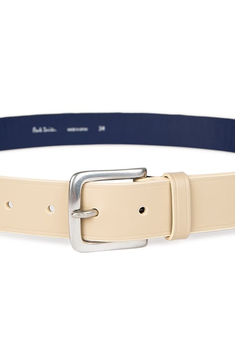 MEN BELT SMOOTH LEATHER SHOW PARCHMENT 3