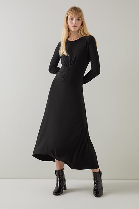 CHRISTIE JERSEY MIDI DRESS BLACK 3