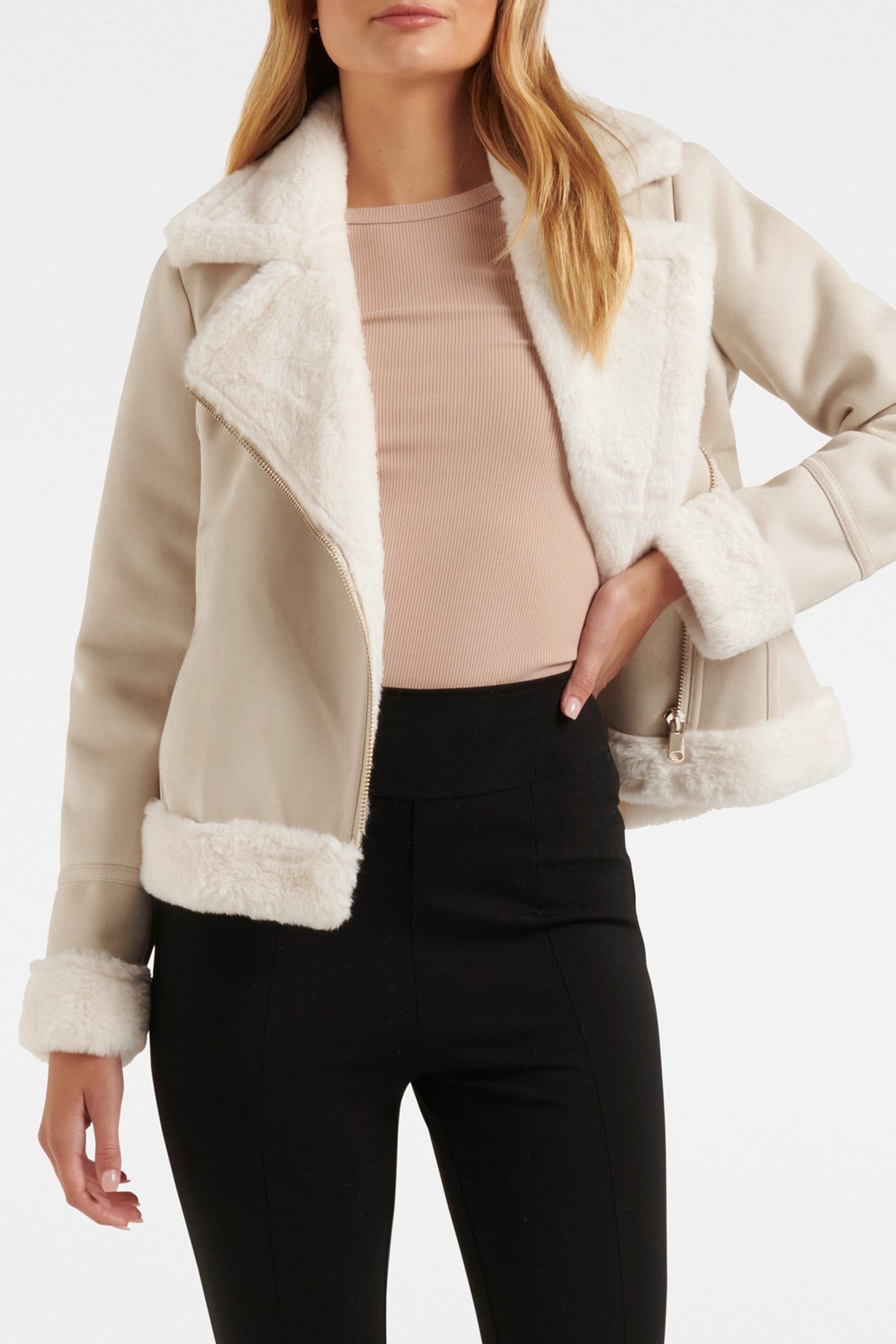 HOUSTON AVIATOR JACKET CREAM 5