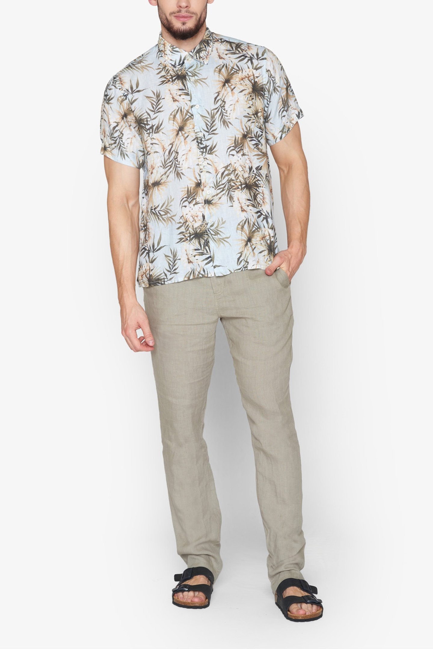 BENTONSI LINEN PRINT AIR BLUE 3