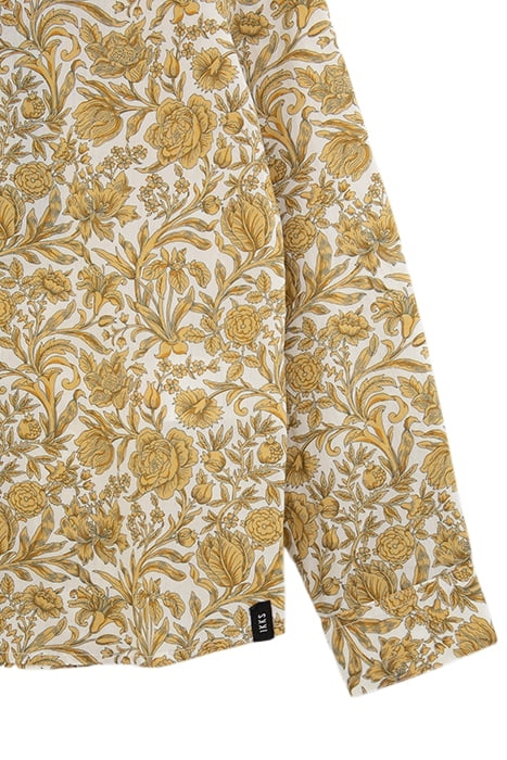 BOY'S YELLOW SHIRT WITH BAROQUE FLOWER PRINT 5