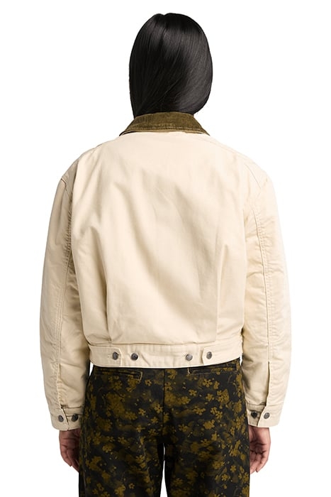 STRAFFORD QUILTED WASHED CANVAS JACKET ANGORA 2