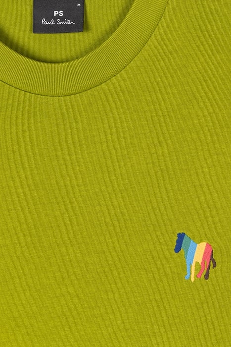 MENS SS TSHIRT ZEB EMB BOTTLE GREEN 2