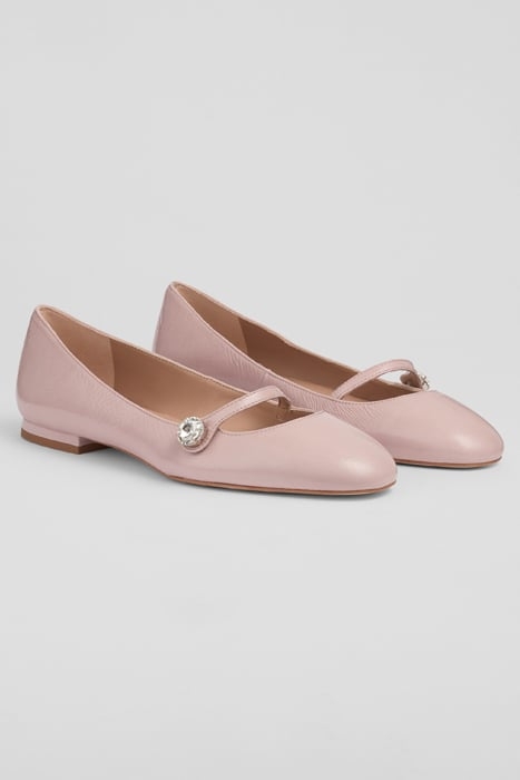 DEMI CRYSTAL BALLERINA SHOES PINK 3