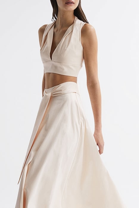 REBECCA-PLEAT SHOULDER CR NUDE 3