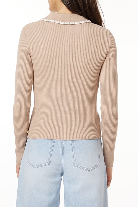 SWEATER CARDIGAN OATMEAL HEATHER 2