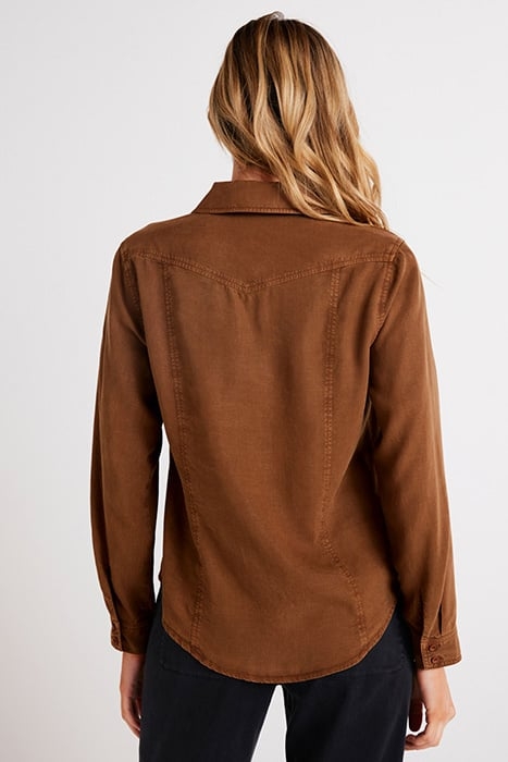 LONG SLEEVE SEAMED SHIRT ITALIAN HERB 2