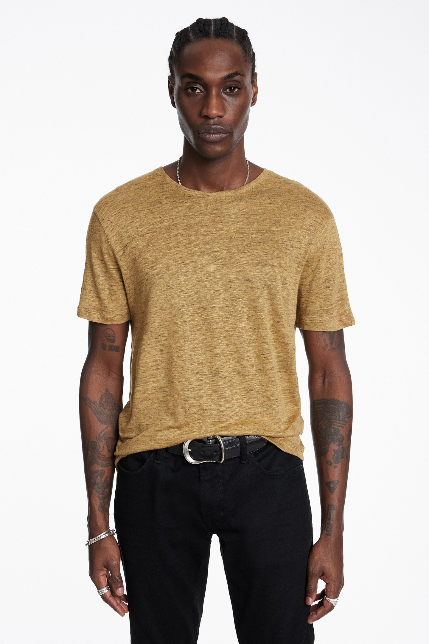 AVANCA REGULAR FIT SS CREWNECK CLAY BROWN 1