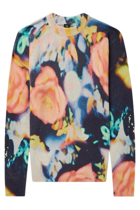 WOMENS KNITTED PULLOVER CREW NECK PRINTED 4