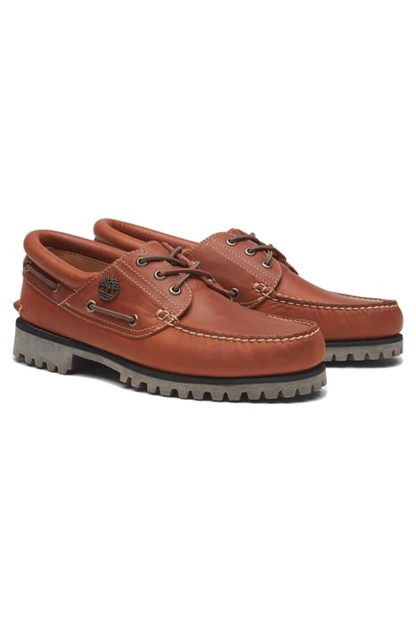 TIMBERLAND AUTHENTIC BOAT SHOE MEDIUM ORANGE FULL GRAIN 2