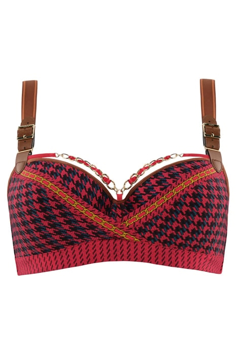 ARASAID RED PIED DE POULE 3