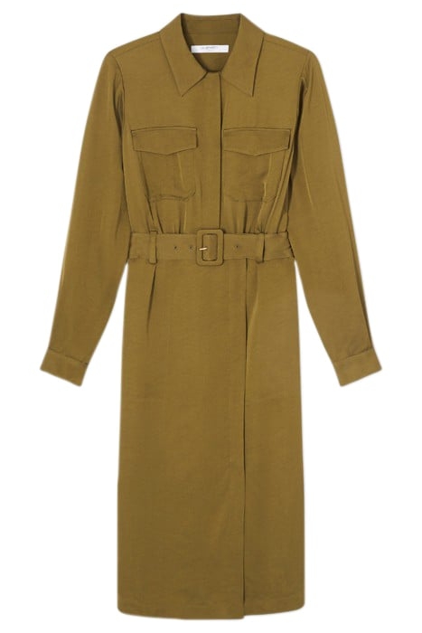 NEWTON UTILITY SHIRT DRESS OLIVE 3