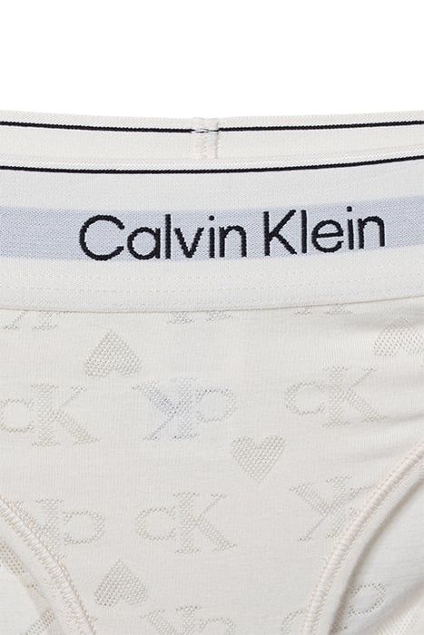 BIKINI HEART MONOGRAM BONE WHITE 3