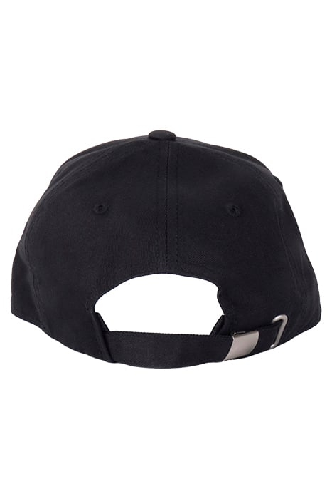 BRASOV 6 PANEL CAP WITH LINEAR LOGO - STRAP BACK BLACK BEAUT 3