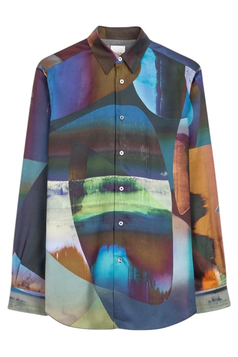 MENS S/C REGULAR FIT SHIRT NAVY 1