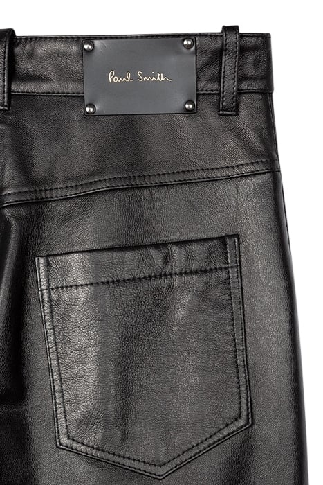 WOMENS LEATHER TROUSER BLACK 8