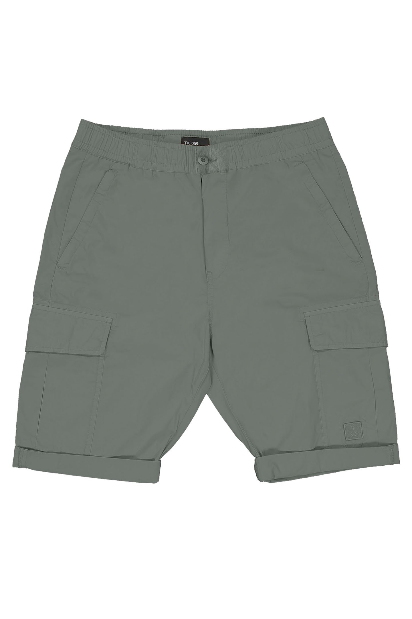 TRISTAN SLIM CARGO SHORT GREY BLACK 1