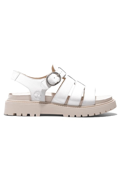 CLAIREMONT WAY FISHERMAN SANDAL WHITE FULL GRAIN 1