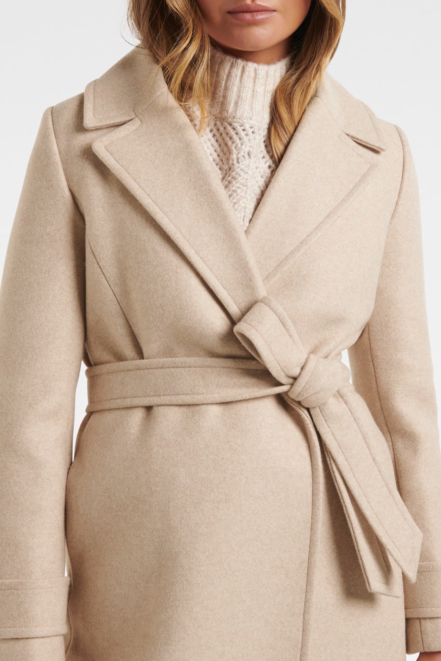 NORA FUR COLLAR COAT CAMEL MARLE 5