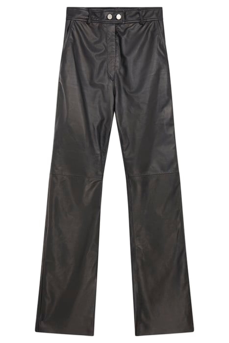 WOMENS TROUSERS LEATHER BLACK 4