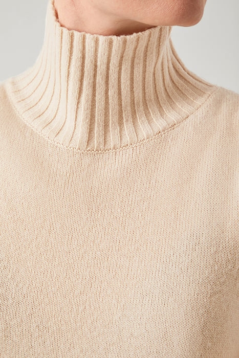 FRANCES ROLL KNITTED SWEATER CAMEL 6