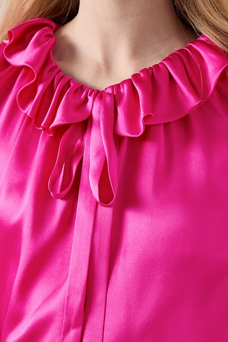 COCO FRILL BLOUS BRIGHT PINK 5