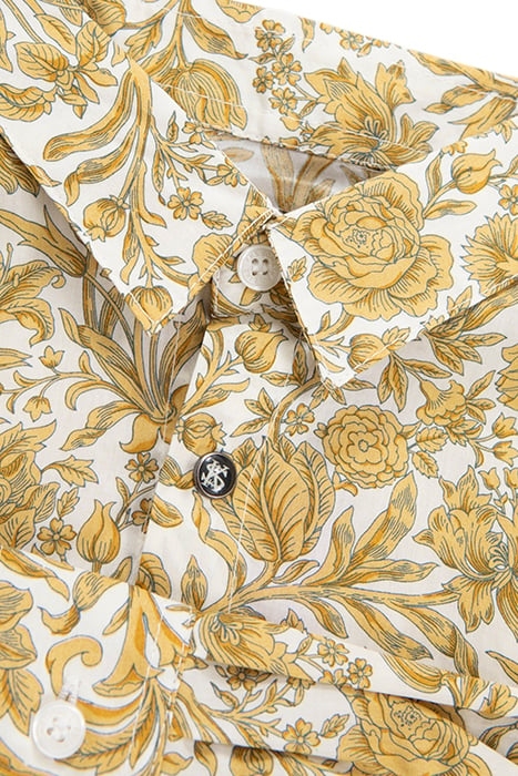 BOY'S YELLOW SHIRT WITH BAROQUE FLOWER PRINT 4